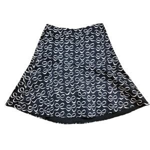 Kate Spade Bow Skirt Black White 2